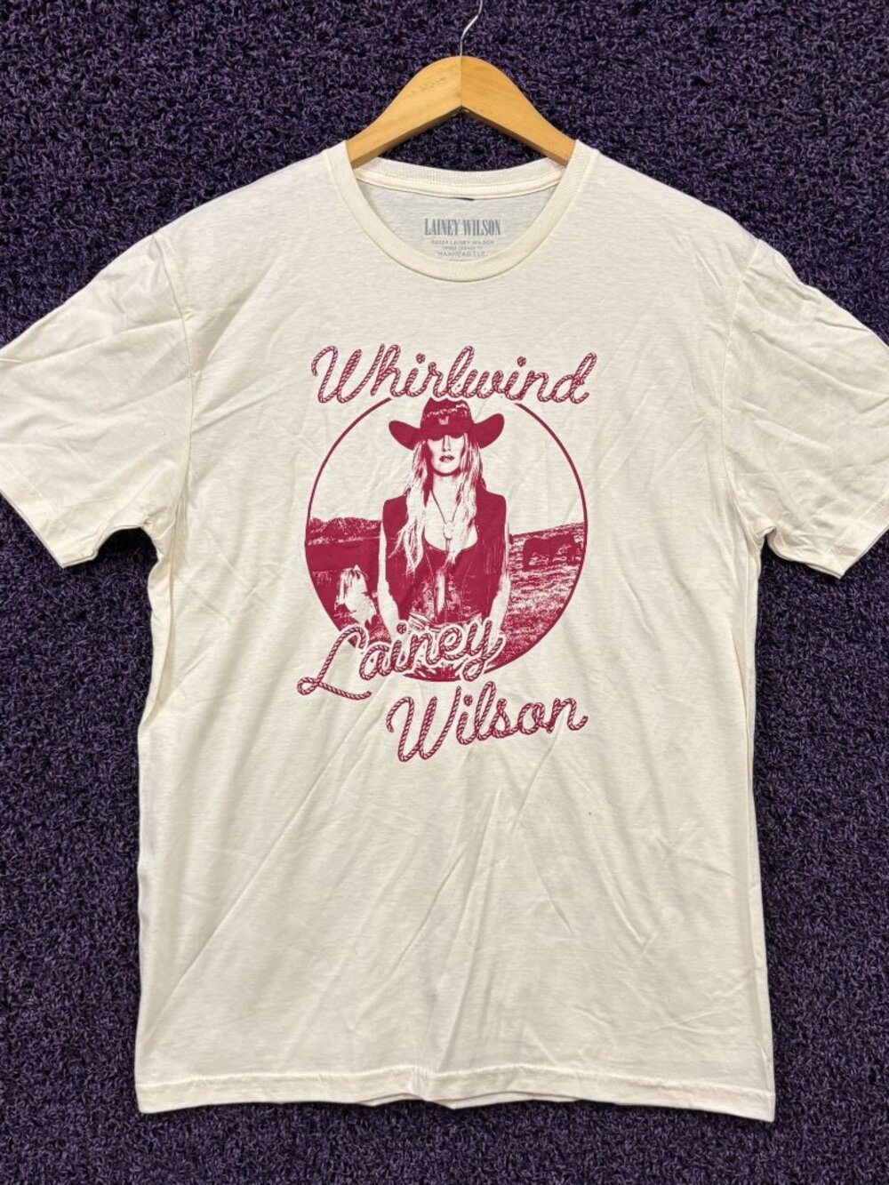 Lainey Wilson Whirlwind Album Tour Poster Country T-Shirt M